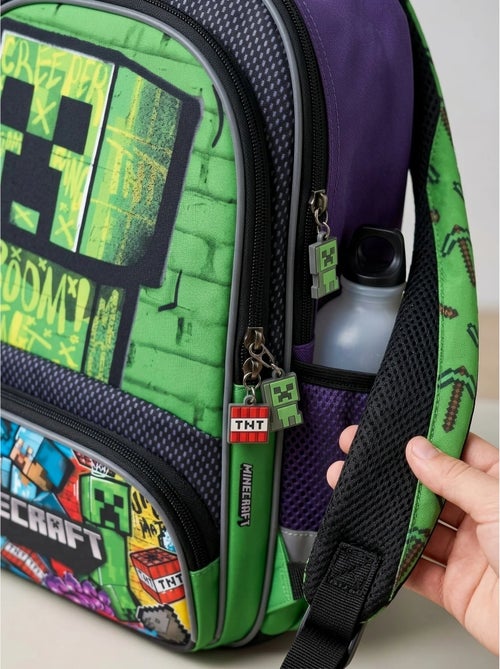 Zaino bambino 8l con porta borraccia minecraft - Kiabi
