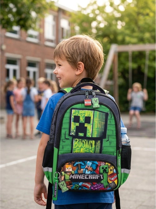Zaino bambino 8l con porta borraccia minecraft - Kiabi