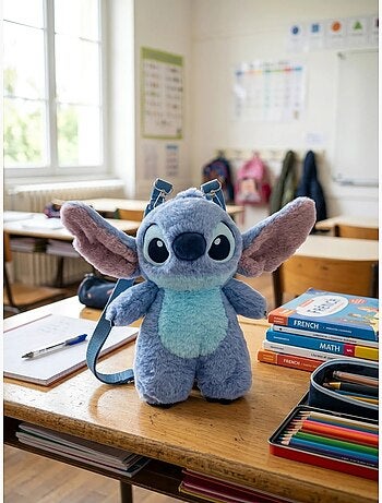 Zaino bambino materna peluche 3d stitch disney