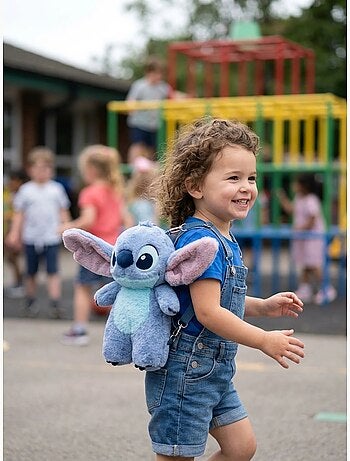 Zaino bambino materna peluche 3d stitch disney