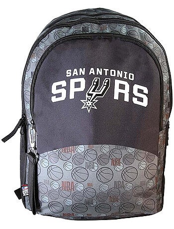 Zaino bambino NBA San Antonio Spurs grigio e nero 2 scomparti