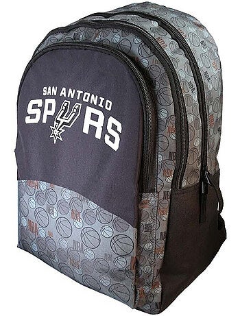 Zaino bambino NBA San Antonio Spurs grigio e nero 2 scomparti