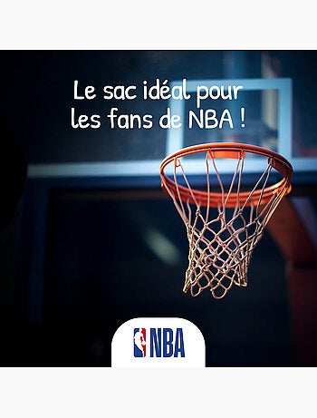 Zaino bambino NBA San Antonio Spurs grigio e nero 2 scomparti
