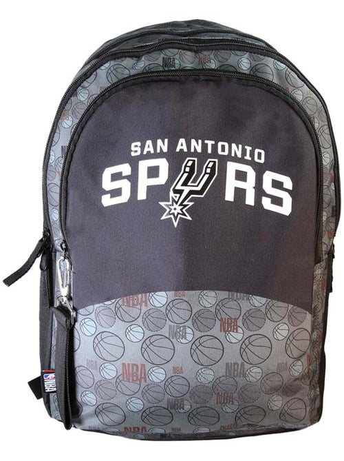 Zaino bambino NBA San Antonio Spurs grigio e nero 2 scomparti - Kiabi