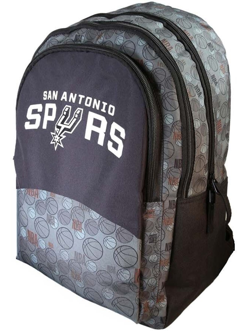 Zaino bambino NBA San Antonio Spurs grigio e nero 2 scomparti Multicolore - Kiabi