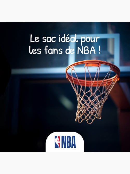 Zaino bambino NBA San Antonio Spurs grigio e nero 2 scomparti - Kiabi