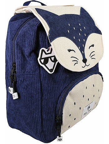 Zaino bambino POL FOX FOXY reversibile 1 scomparto blu scuola materna
