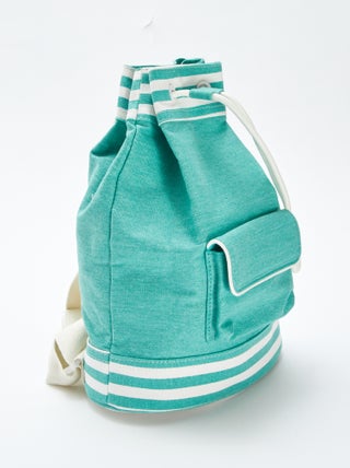 Zaino bicolore stile 'fagotto' -