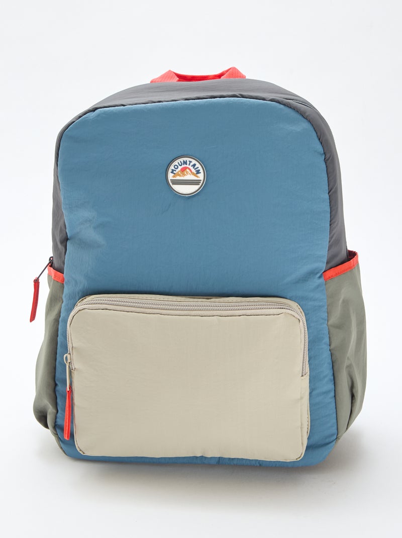 Zaino color block Blu - Kiabi