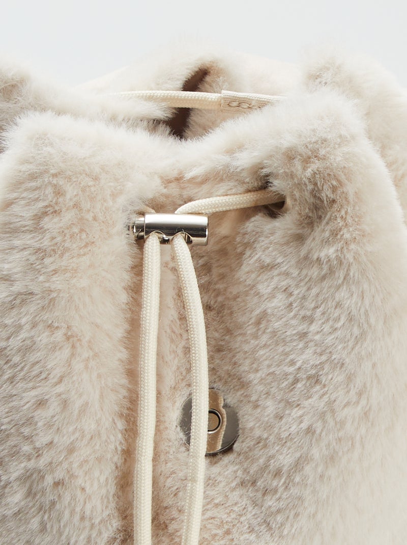 Zaino con animazione 'coniglio' morbidissimo BEIGE - Kiabi