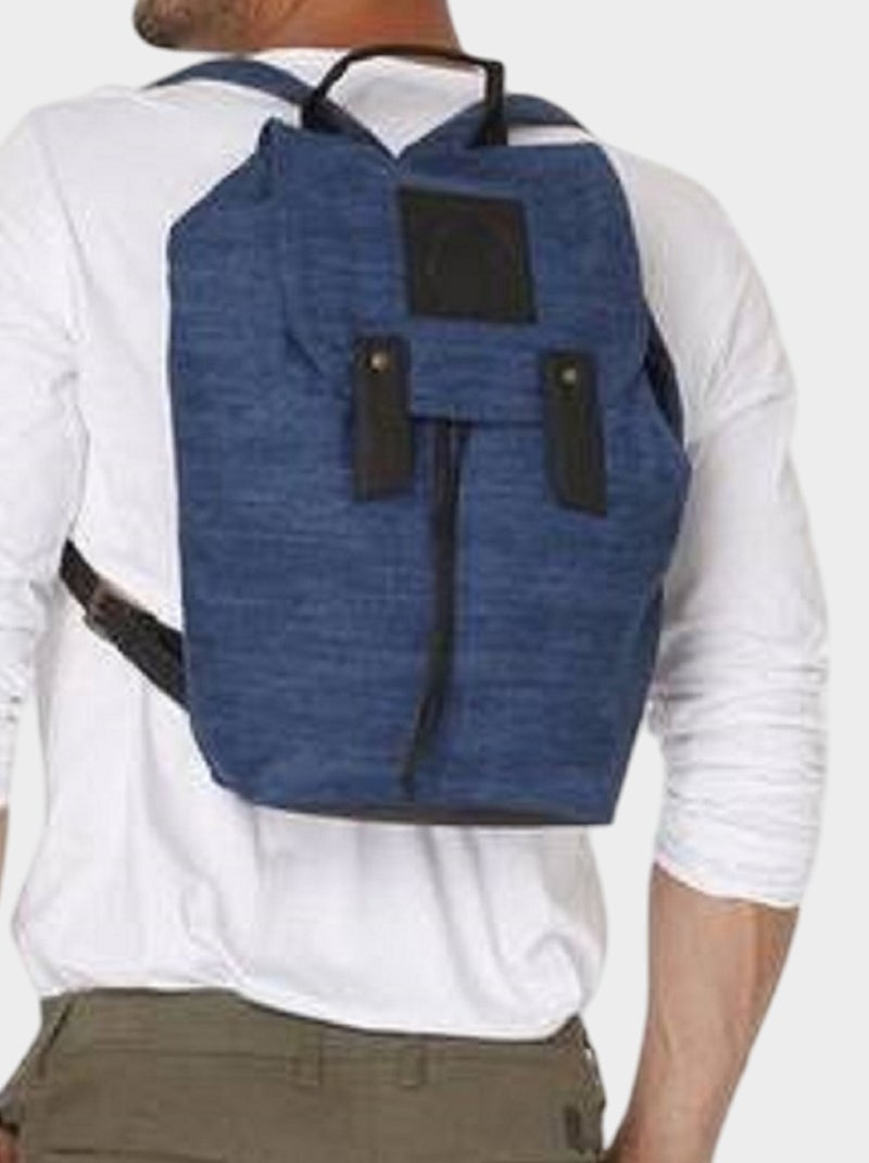Zaino con chiusura a bottone magnetico Blu chiaro - Kiabi