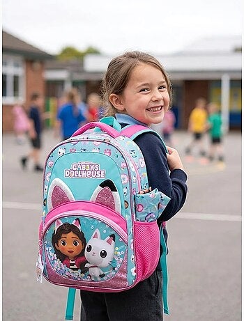 Zaino con copertina antipioggia gabby e la casa magica dreamworks