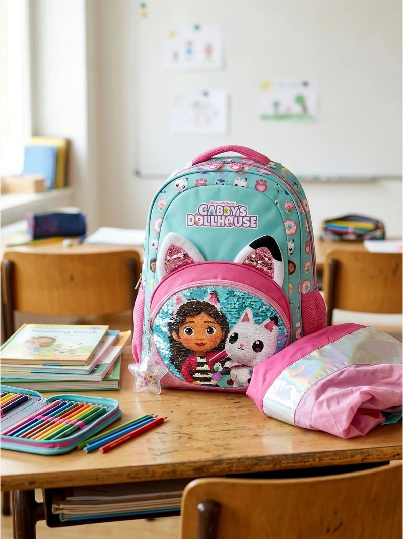 Zaino con copertina antipioggia gabby e la casa magica dreamworks Multicolore - Kiabi