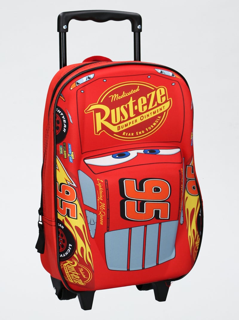 Zaino con rotelle 'Cars' Rosso - Kiabi
