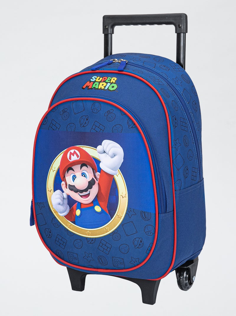 Zaino con rotelle 'Mario' blu - Kiabi