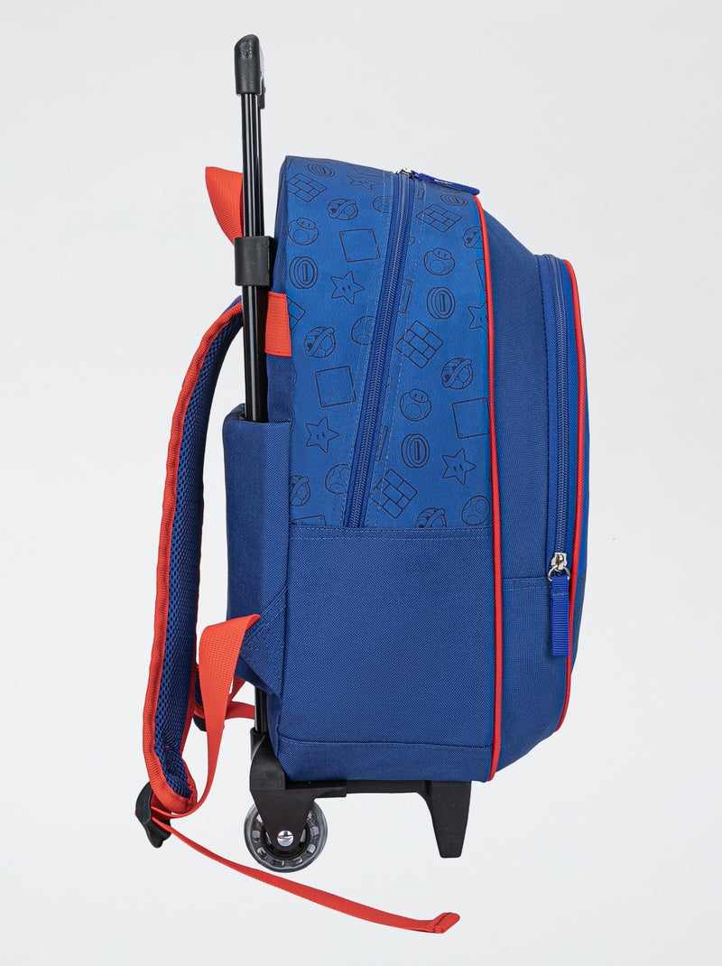 Zaino con rotelle 'Mario' blu - Kiabi