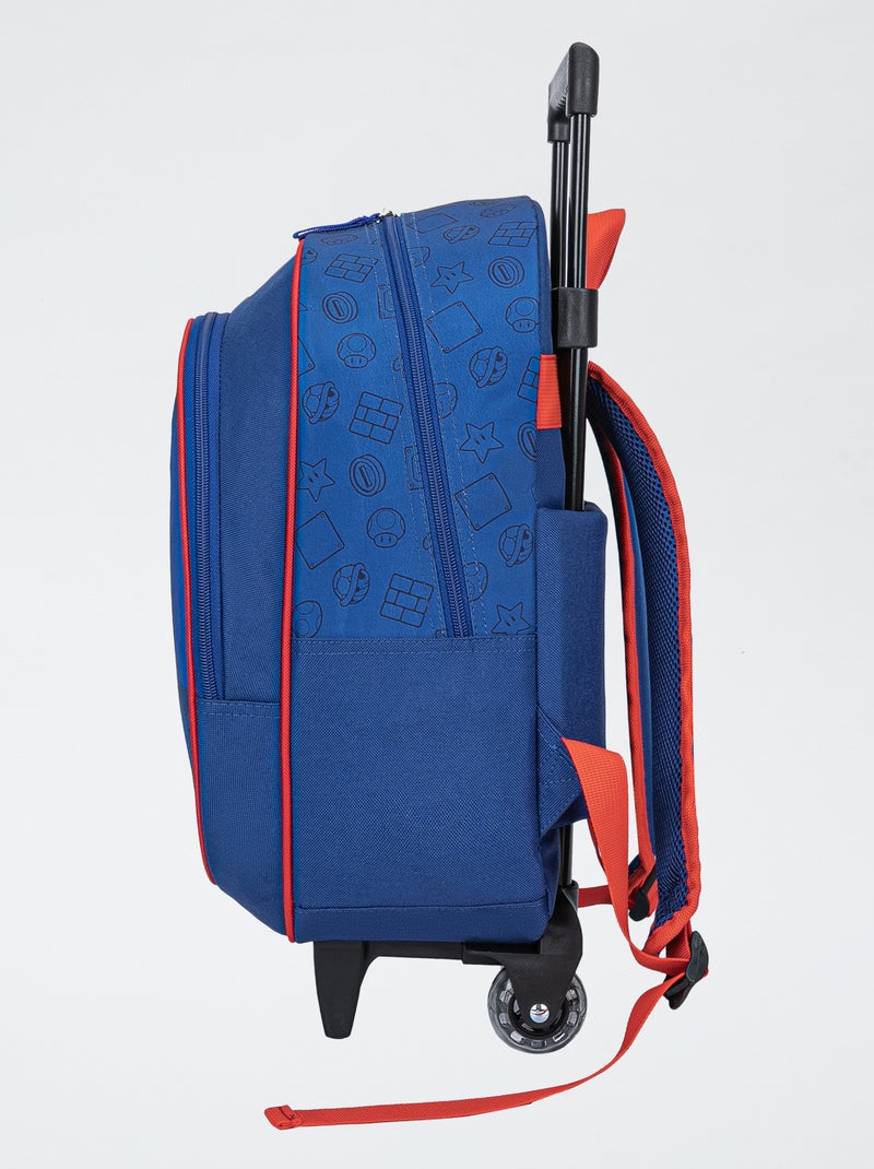 Zaino con rotelle 'Mario' blu - Kiabi