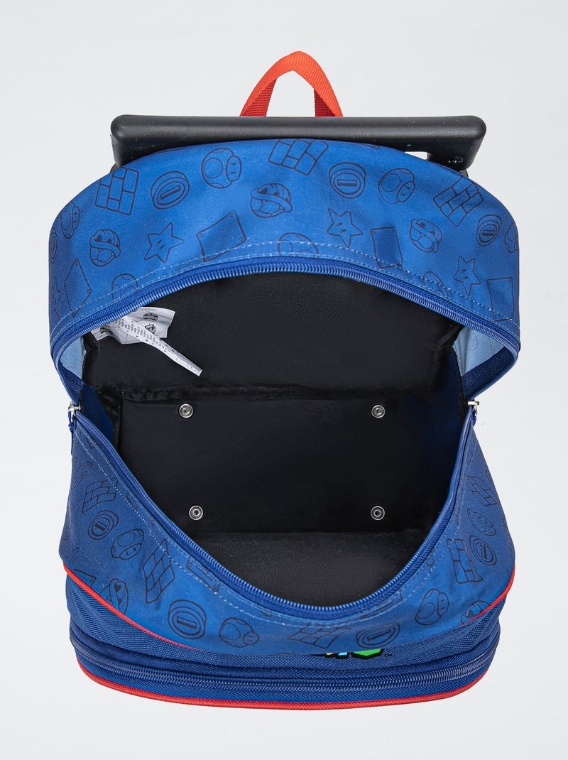 Zaino con rotelle 'Mario' blu - Kiabi