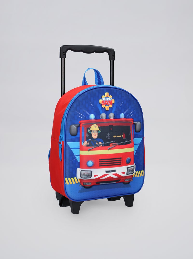 Zaino con rotelle 'Sam il pompiere' rosso - Kiabi