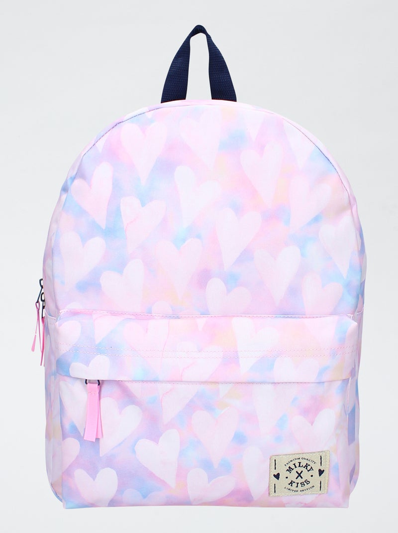 Zaino con stampa 'cuori' Beige - Kiabi