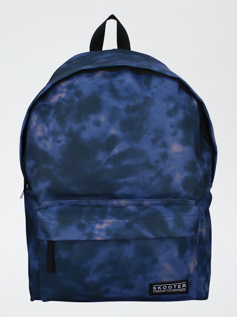 Zaino con stampa tie and dye blu - Kiabi