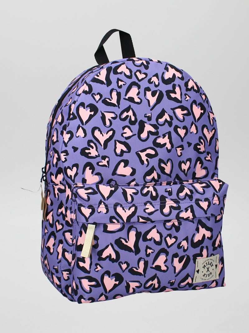 Zaino in tela con cuori - cuori - - 13.00