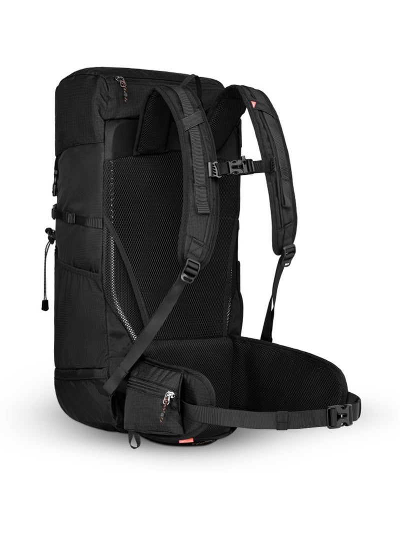 Zaino da escursionismo 35 l copertura impermeabile escursionismo uomo e donna we Nero - Kiabi