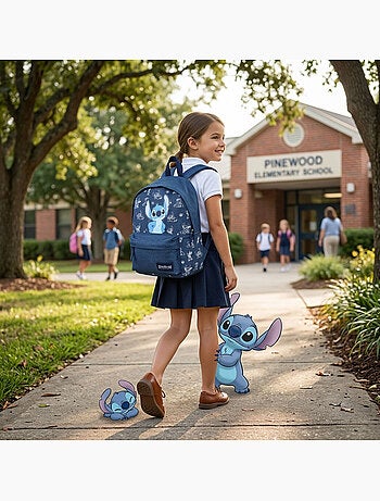Zaino Disney Stitch 37 cm, scuola primaria e media per bambine 795-01104