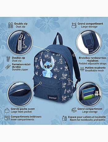 Zaino Disney Stitch 37 cm, scuola primaria e media per bambine 795-01104