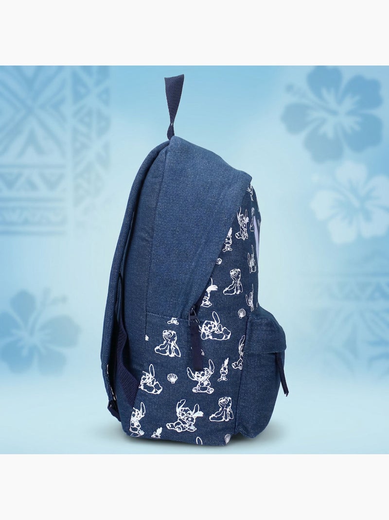 Zaino Disney Stitch 37 cm, scuola primaria e media per bambine 795-01104 Blu Multicolore - Kiabi
