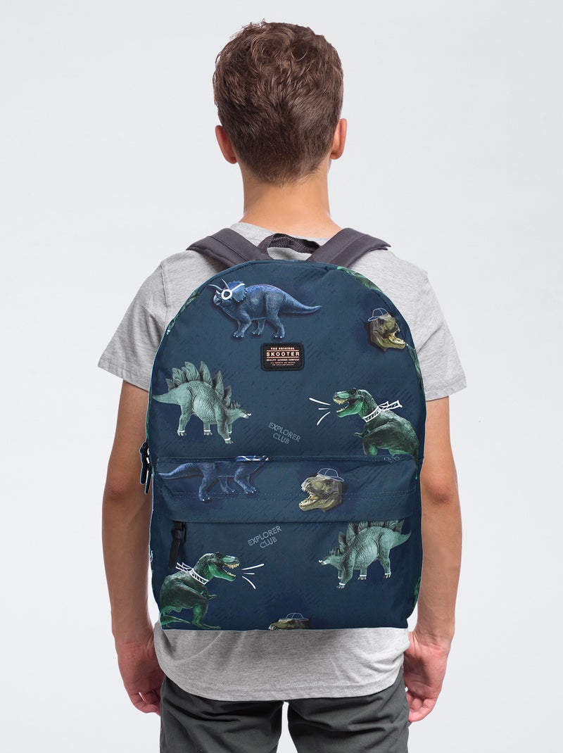 Zaino grande dinosauro blu - Kiabi