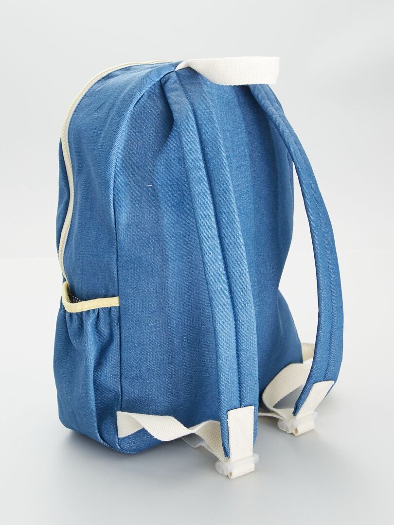 Zaino In Denim Vintage Uomo/Donna - Tela Blu Jeans Per Laptop Fino A 15 Pollici E Viaggi - Foto 7