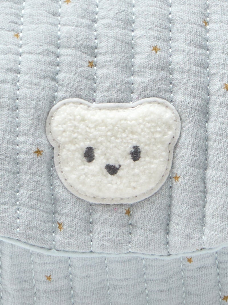 Zaino in garza di cotone stampato Blu - Kiabi