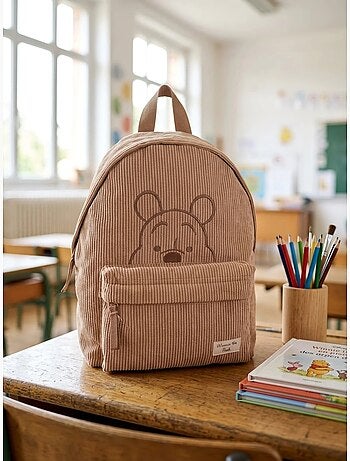 Zaino maternelle in velluto a coste winnie the pooh disney
