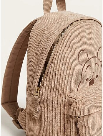 Zaino maternelle in velluto a coste winnie the pooh disney