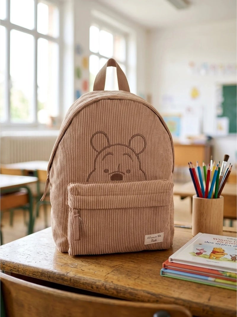 Zaino maternelle in velluto a coste winnie the pooh disney Marrone - Kiabi