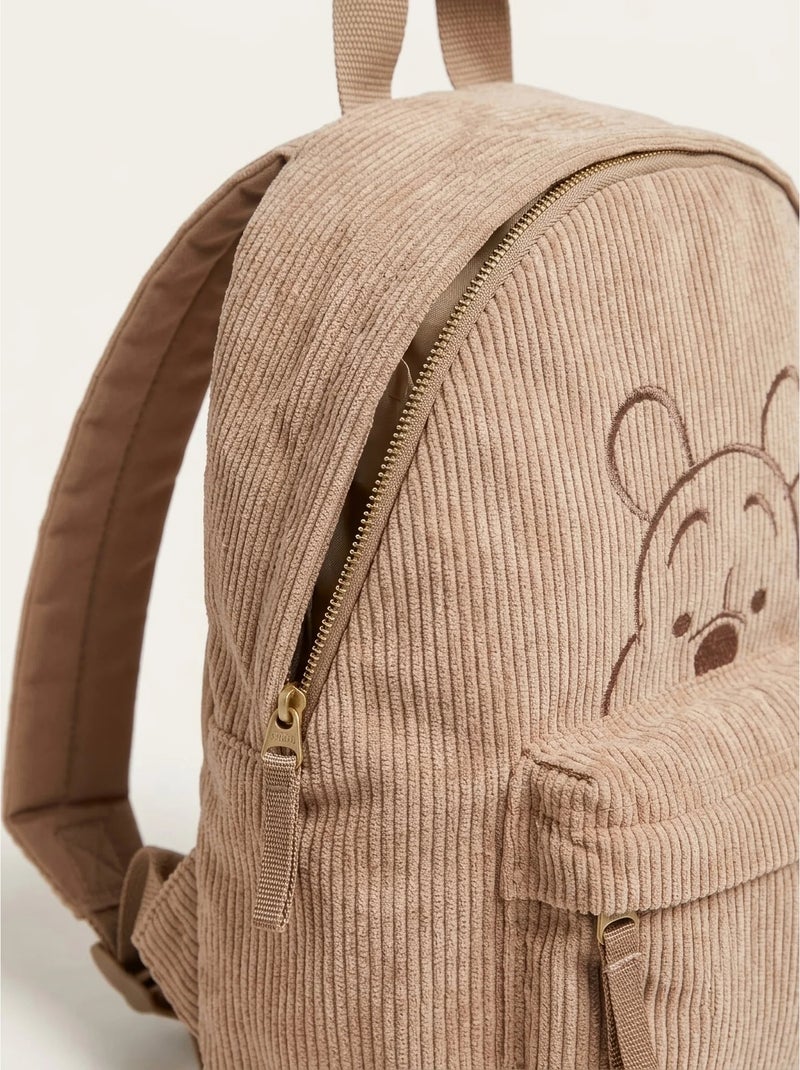Zaino maternelle in velluto a coste winnie the pooh disney Marrone - Kiabi