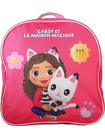 Zaino merenda scuola materna bambina Gabby’s Dollhouse 24 cm rosa 1 scomparto