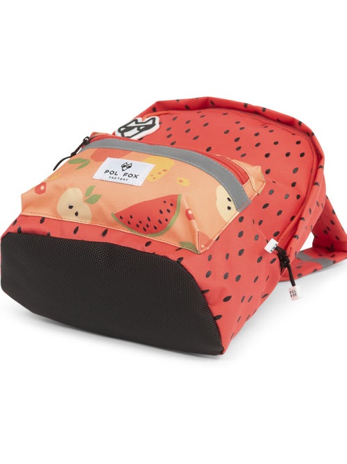 Zaino mini bambina POL FOX TUTTI FRUTTI rosso e arancione motivo frutta scuola materna - Kiabi Zaino mini bambina POL FOX TUTTI FRUTTI rosso e arancione motivo frutta scuola materna - Kiabi