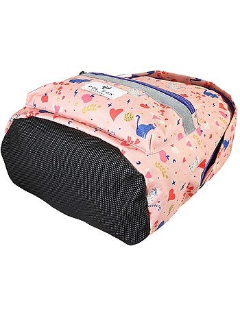 Zaino mini bambina scuola materna POL FOX Dream rosa motivo gatto e cuore
