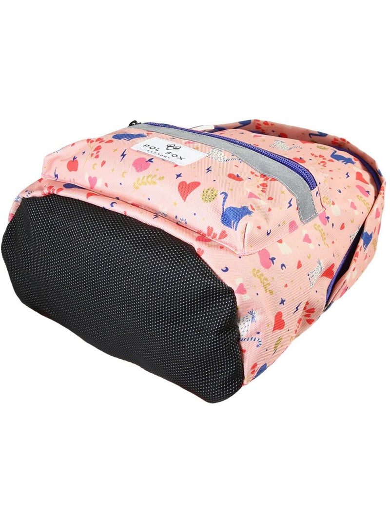 Zaino mini bambina scuola materna POL FOX Dream rosa motivo gatto e cuore Rosa - Kiabi