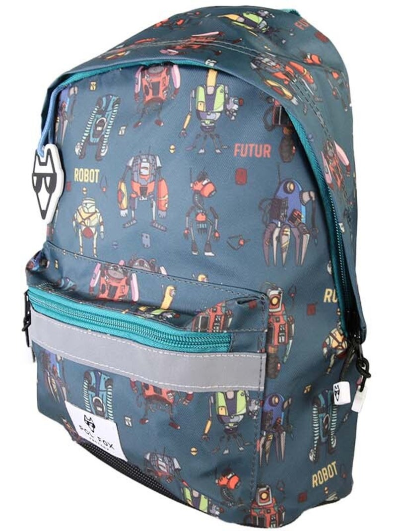 Zaino mini bambino scuola materna POL FOX Robot blu motivo robot Blu - Kiabi