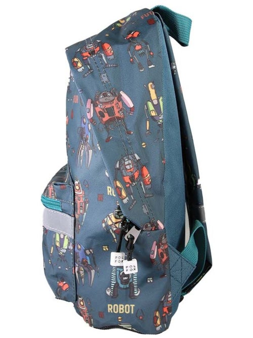 Zaino mini bambino scuola materna POL FOX Robot blu motivo robot - Kiabi Zaino mini bambino scuola materna POL FOX Robot blu motivo robot - Kiabi