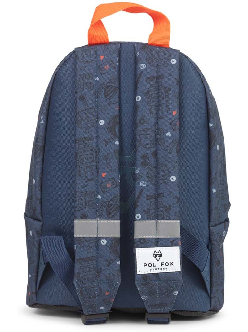 Zaino mini bambino scuola materna POL FOX Robot blu navy motivo robot Blu marino - Kiabi