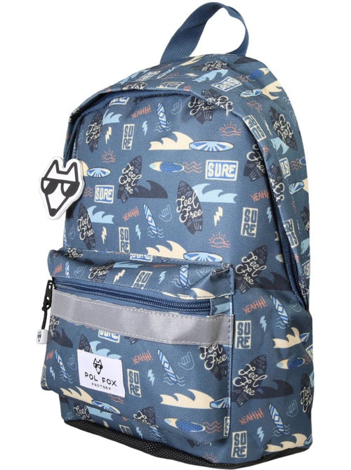Zaino mini bambino scuola materna POL FOX Surf blu motivo surf e onda - Kiabi Zaino mini bambino scuola materna POL FOX Surf blu motivo surf e onda - Kiabi