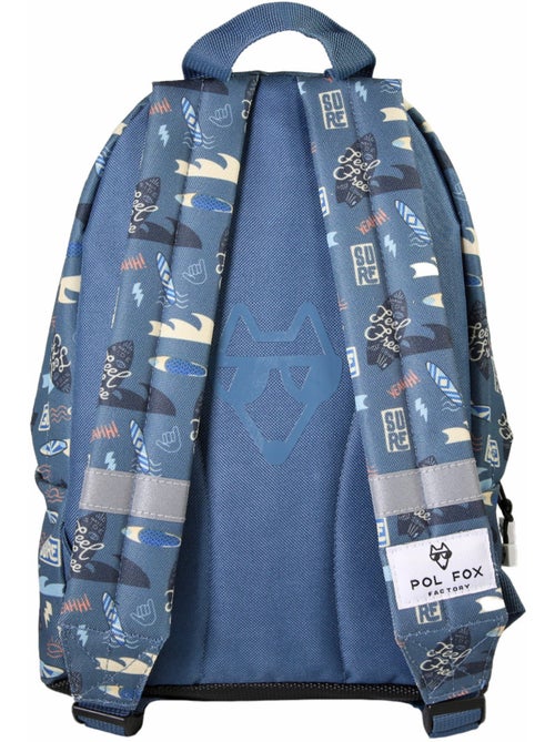 Zaino mini bambino scuola materna POL FOX Surf blu motivo surf e onda - Kiabi Zaino mini bambino scuola materna POL FOX Surf blu motivo surf e onda - Kiabi