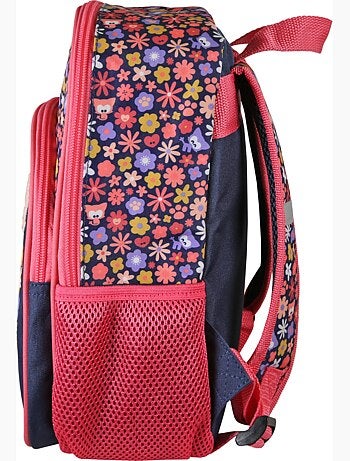 Zaino mini scuola bambina 1 scomparto CHACHA blu rosa