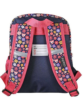 Zaino mini scuola bambina 1 scomparto CHACHA blu rosa