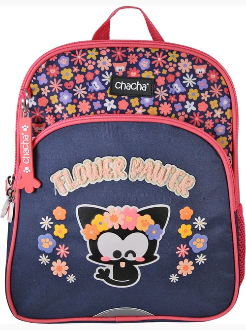 Zaino mini scuola bambina 1 scomparto CHACHA blu rosa - Kiabi
