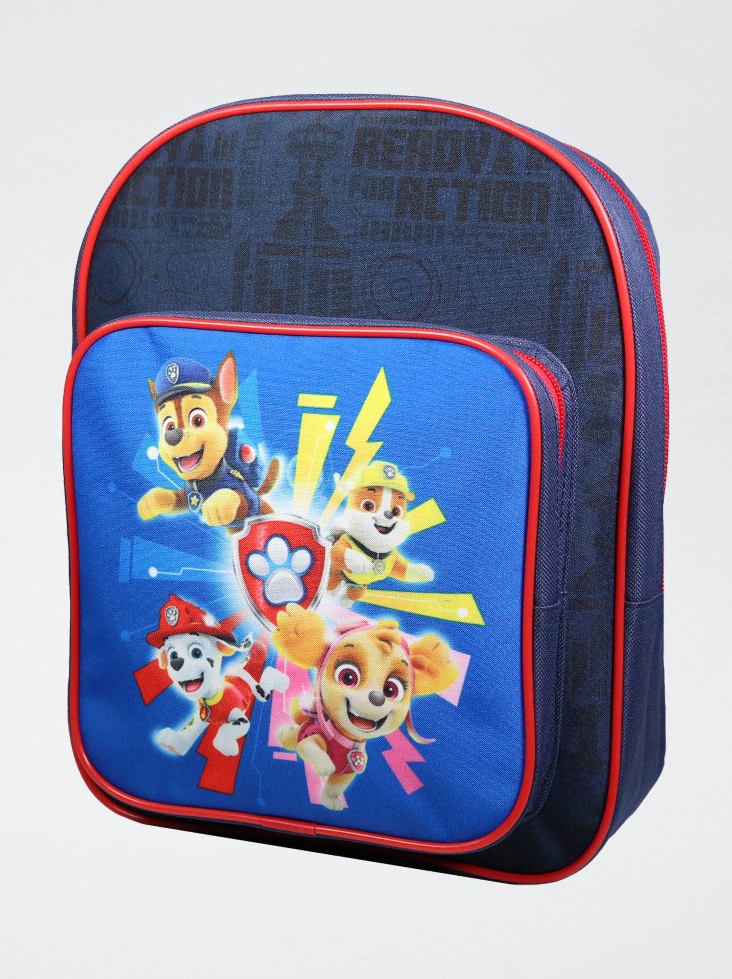 Zaino Paw Patrol Go Pups Go – Blu, Taglia Unica, Con Chase, Rubble E Marshall, Scomparto Principale E Tasca Frontale, Spallacci Imbottiti Regolabili - 5